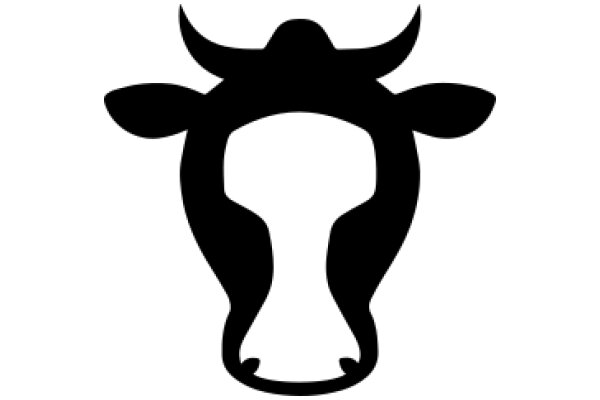 Stylized Cow Silhouette