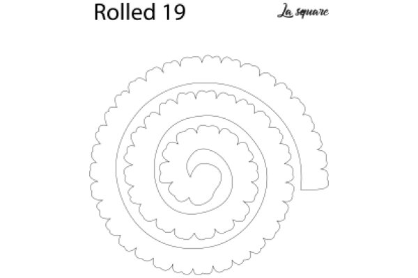 La Square Rolled 19: A Detailed Illustration of a Rolled Paper Design