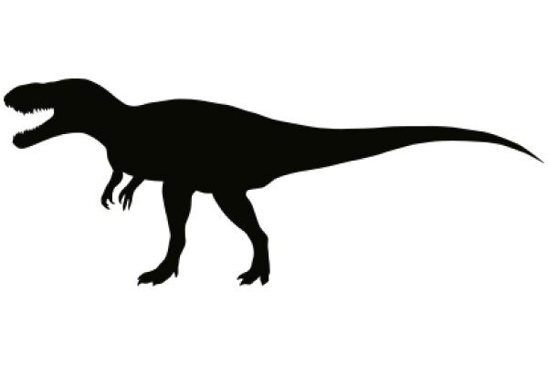 Silhouette of a T-Rex: A Classic Symbol of Prehistoric Life