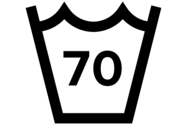 Simplistic Icon of a Number 70