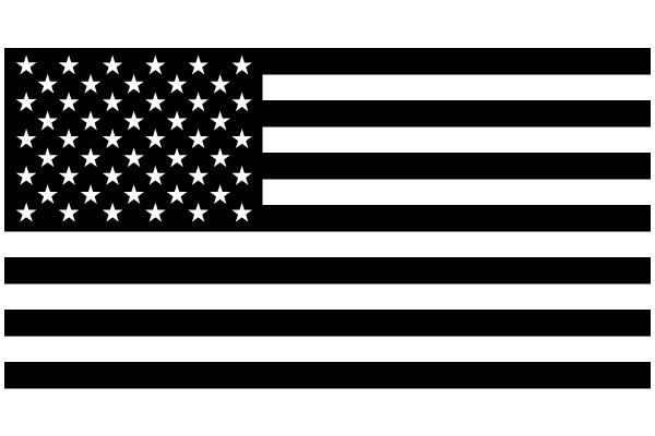 United States Flag with Stripes