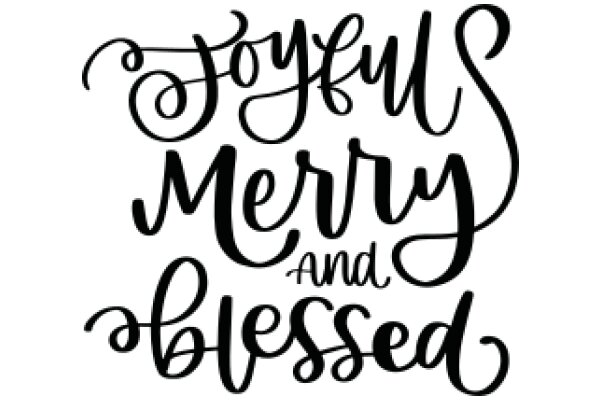 Merry and Blessed: A Festive Greeting