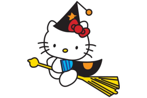 Whimsical Hello Kitty: A Playful Cartoon Character