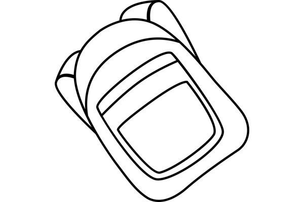 Simplified Line Drawing of a Chair