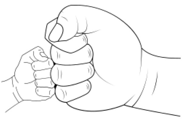 A Illustration of Two Hands in a Punching Position