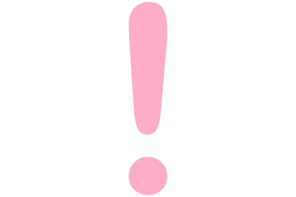 A Simple Pink Exclamation Mark