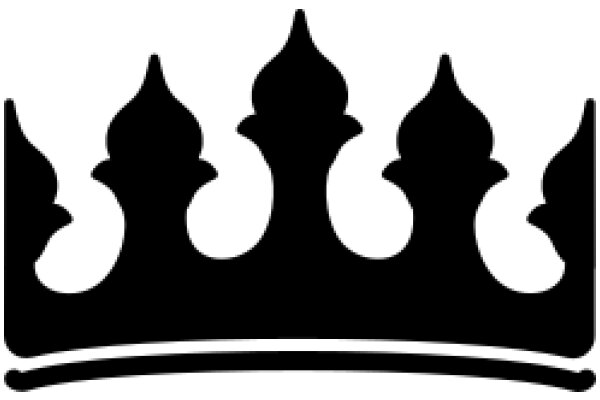 Stylized Black Crown with Intricate Design