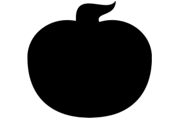 Simplistic Black Apple Logo