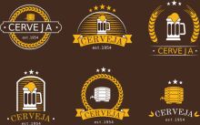 A Collection of Six Unique Cervecería Logos