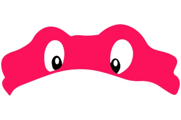 A Playful Pink Character with a Friendly Expression