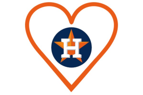 Houston Astros Logo in a Heart Shape