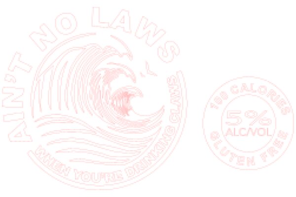 A Pink Logo for 'No Laws' Alcoholic Beverages