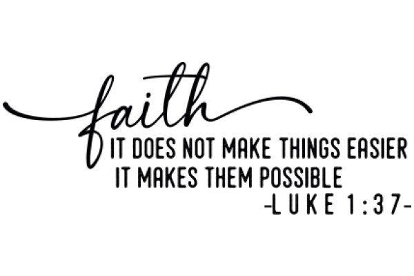 Faith: A Journey of Trust and Possibility