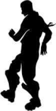 Silhouette of a Person in Motion