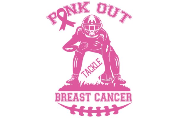 Pink Out: Breast Cancer Awareness Football Logo