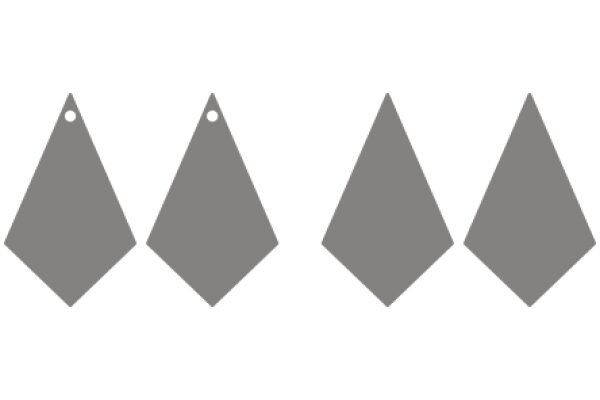 A Set of Four Minimalist Geometric Shapes