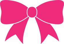 Stylish Pink Bow Logo