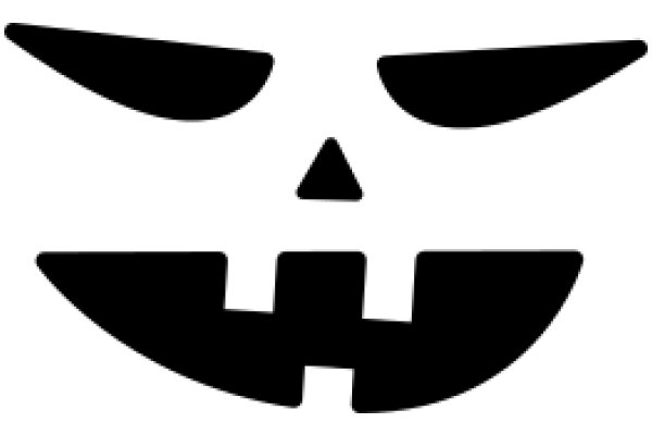 Simplistic Halloween Icon: A Skull with a Smile