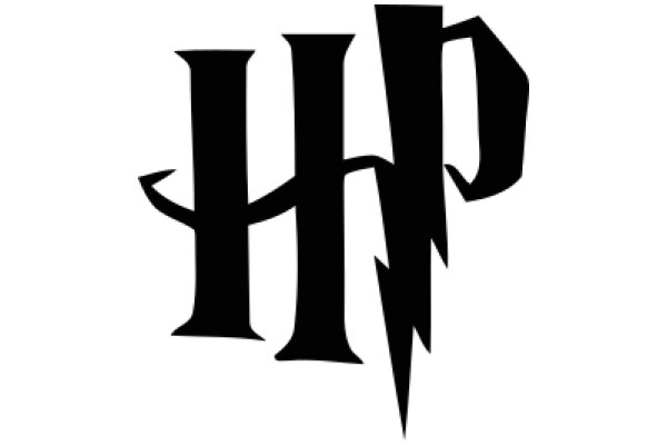 Stylized Logo of the Letter 'H' with a Lightning Bolt Design