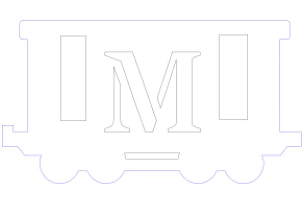 Stylized Letter 'M' with a Train Design