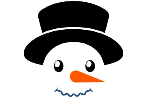 A Playful Portrayal of a Snowman's Hat