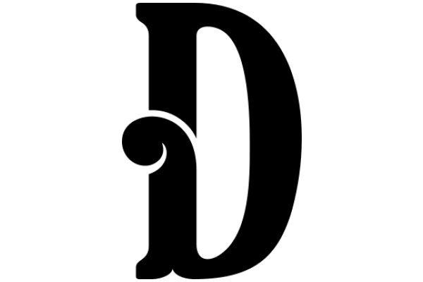 Stylized Letter 'D' in