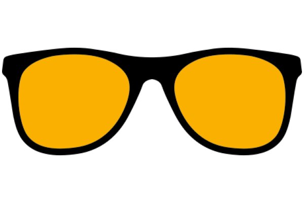 Vintage Yellow Sunglasses with Black Frame