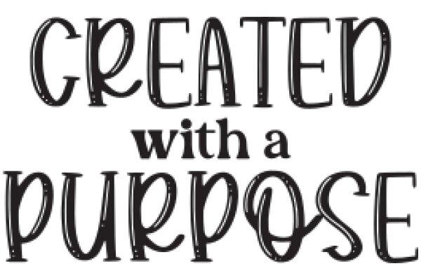 Inspirational Quote: 'Created with a Purpose'