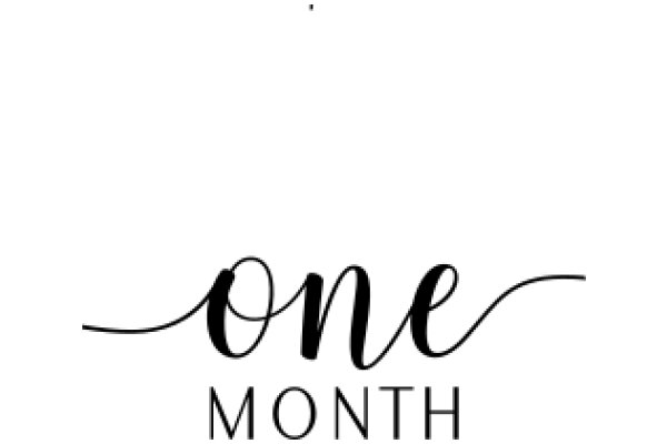 One Month: A Graphic Design Poster