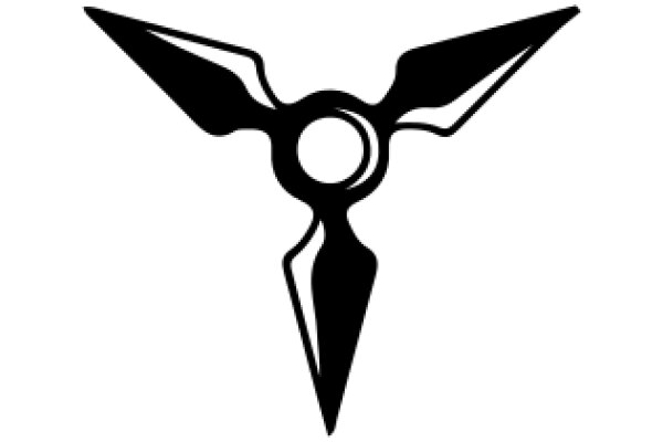 Stylized Black Icon of a Scissor