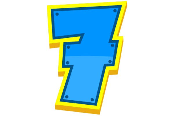 Vibrant 3D Logo of the Number 7