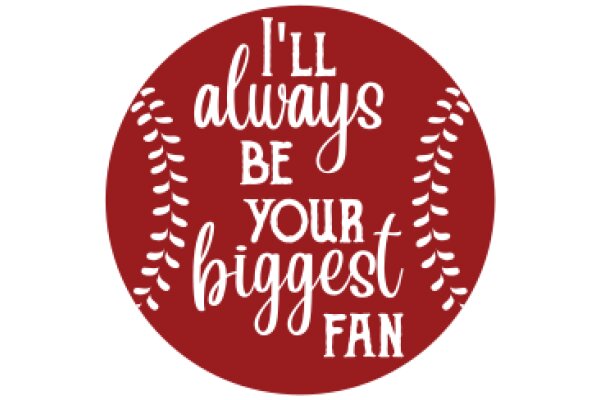 A Red Baseball Logo with a Heartfelt Message