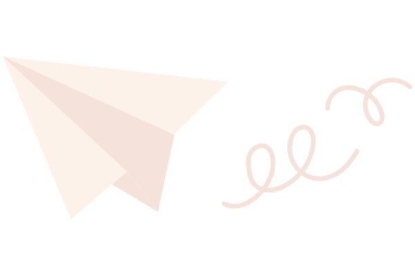 A Pink Paper Airplane and the Word 'Fly' in a Stylized Script