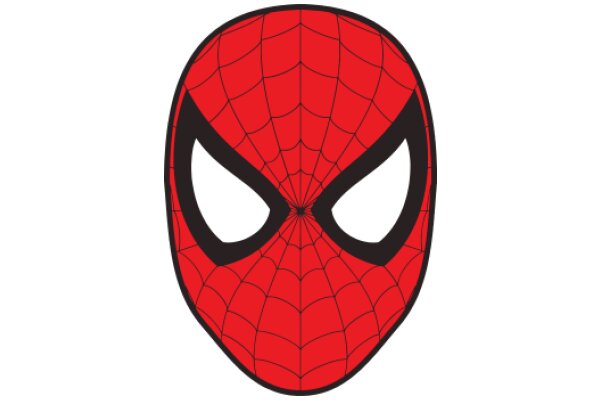 Vibrant Red Spider-Man Mask