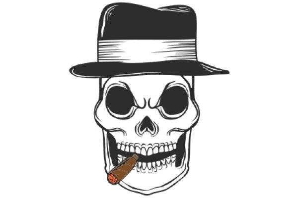 Stylish Skull with a Cigar: A Unique Fashion Statement