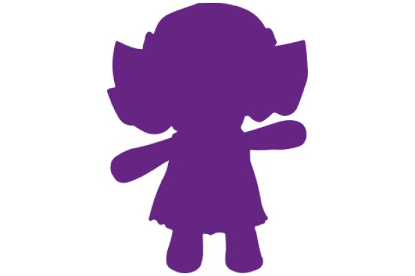 A Purple Cartoon Character with a Bat-like Ear