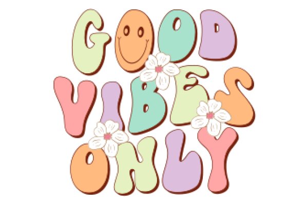 Good Vibes Only: A Colorful Affirmation Poster