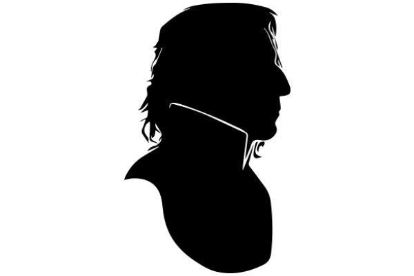 Silhouette of a Man's Profile: A Portrait