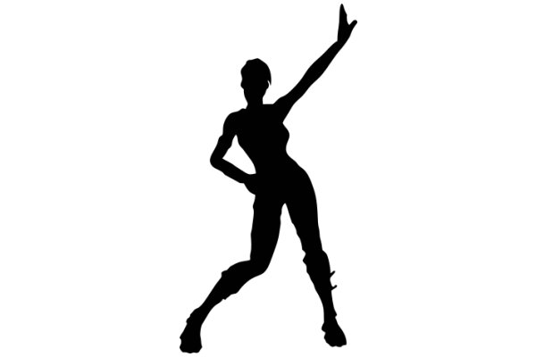 Silhouette of a Person in a Striking Pose