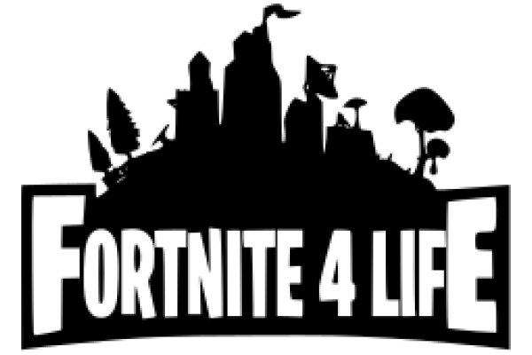 Fortnite 4 Life: A Silhouette of the Game's Iconic Landmarks