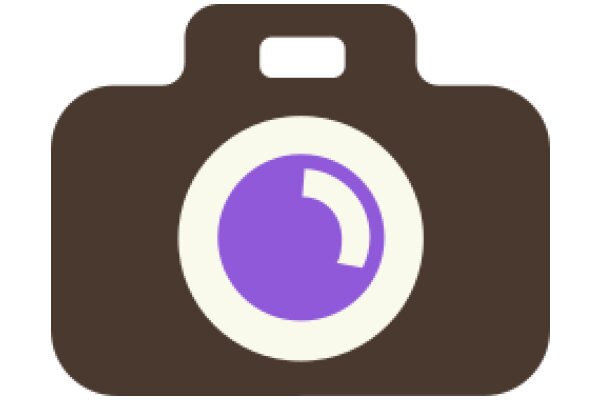 A Purple Camera Icon with a Brown Border