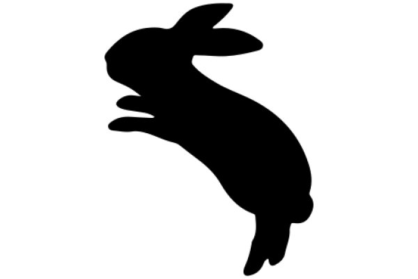 Silhouette of a Rabbit in Flight