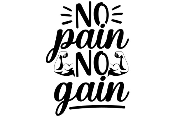 No Pain, No Gain: A Fitness Motivation Poster