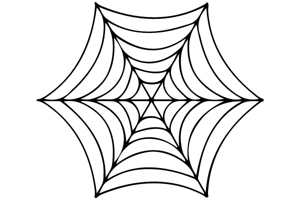 Symmetrical Spider Web Design