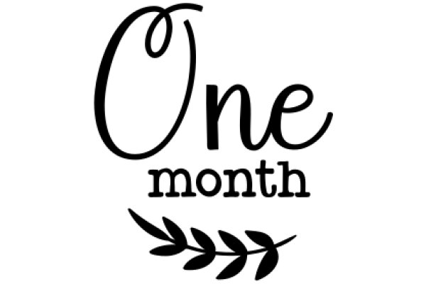 One Month: A Graphic Design Poster