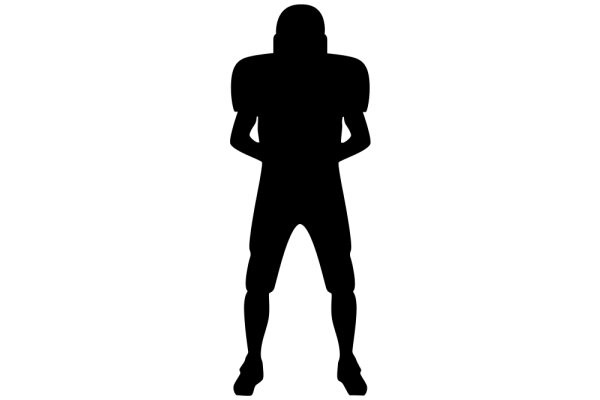 Silhouette of a Football Player