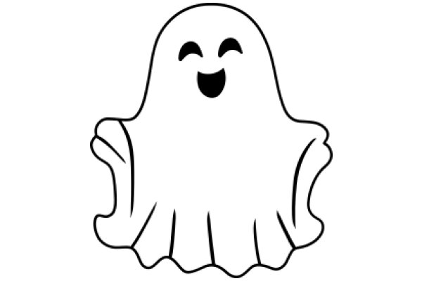 A Simple, Smiling Ghost Emoji