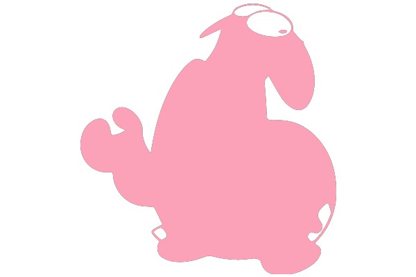 A Playful Pink Character: A Friendly AI Mascot