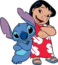 An Adventure in the Disney Universe: A Friendly Encounter Between Lilo and Stitch