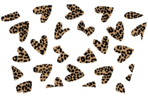 A Collection of Leopard Print Hearts